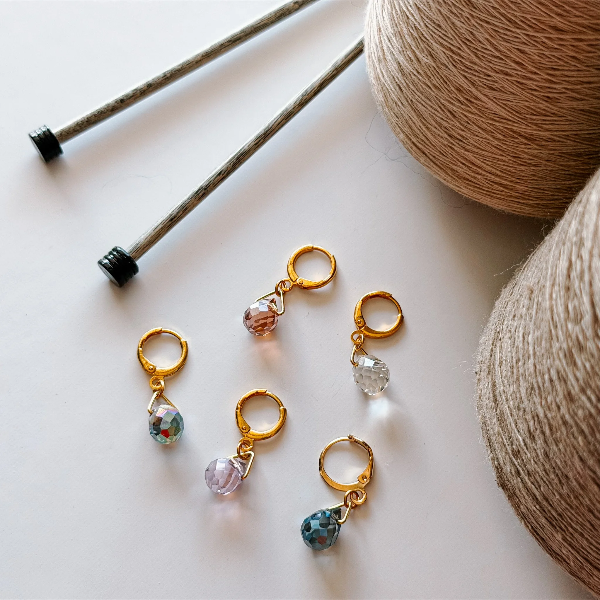 Crystal Drops Stitch Markers