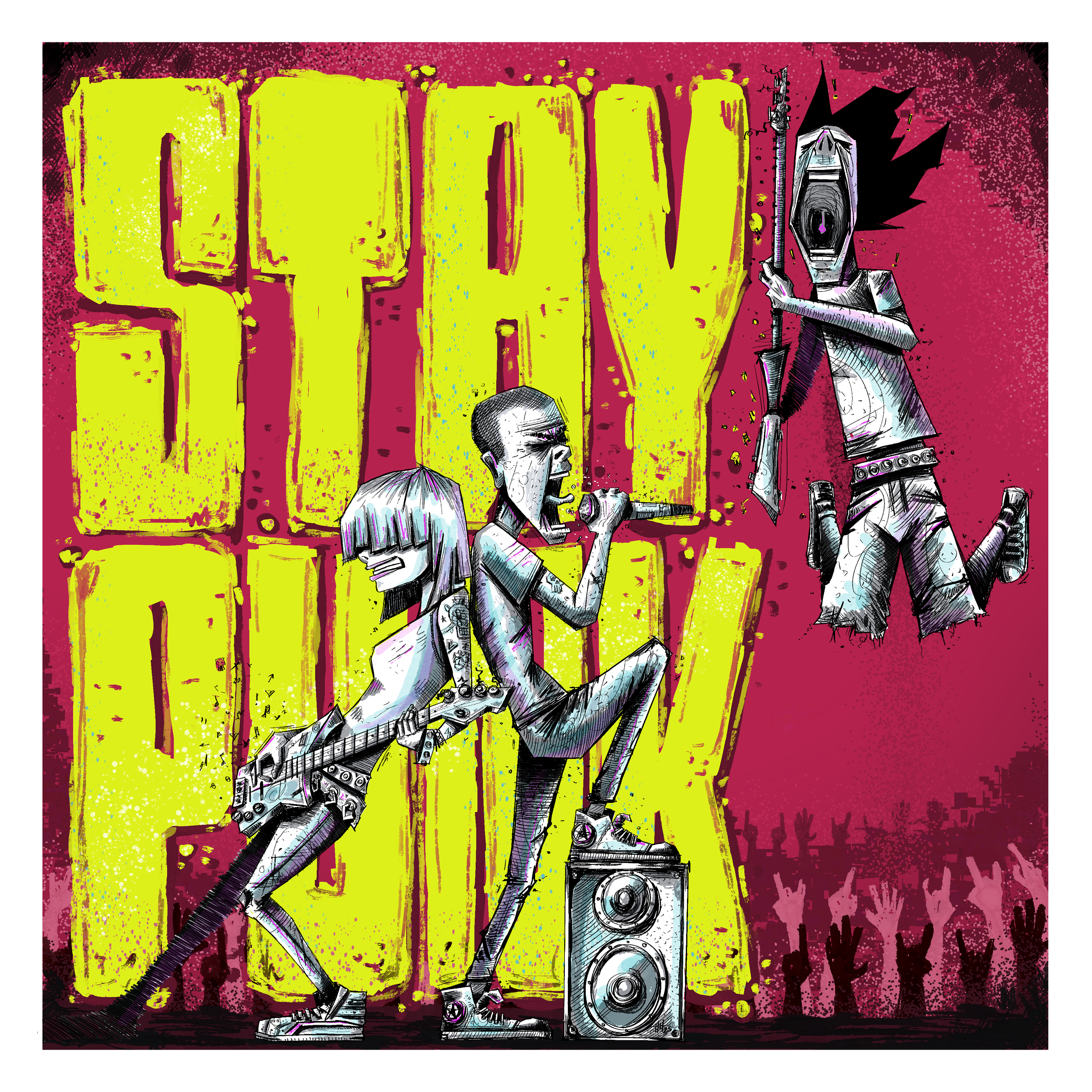 Stay Punk digital illustration