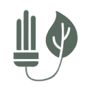 A leaf attached to a branch with three vertical lines