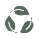 Stylized recyclable arrows forming a circular pattern.