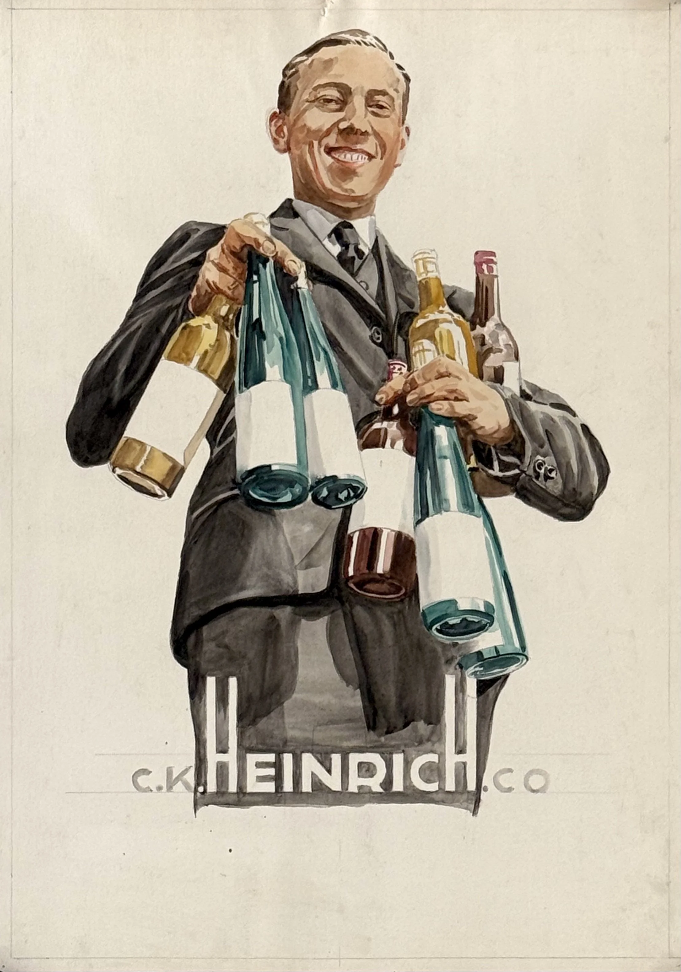 C.K. Heinrich . Co (Weine) Originalentwurf