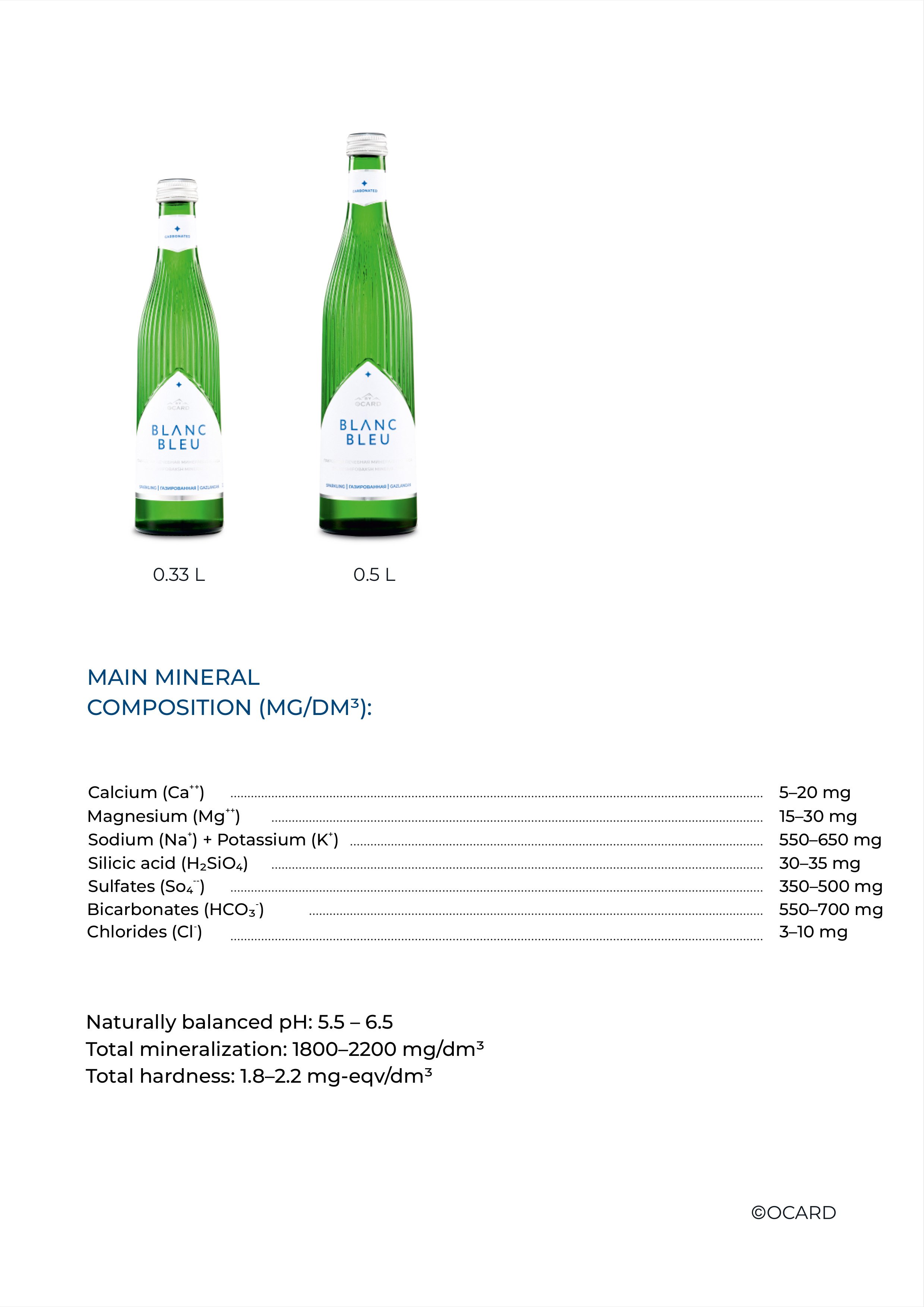 Blanc Bleu Carbonated Mineral Water