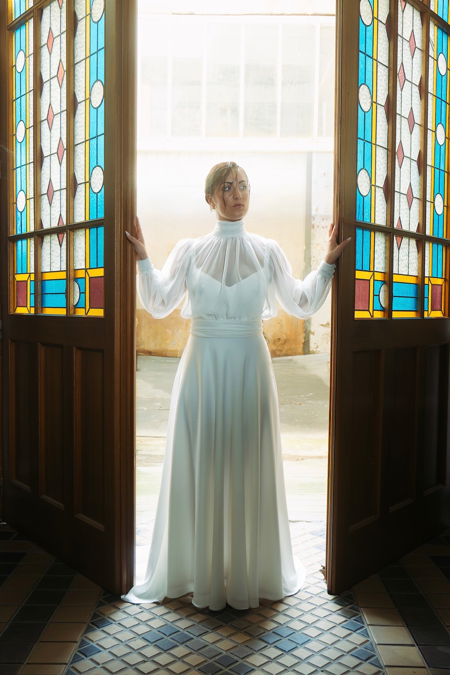 Robe de mariée azalée et Iris vienne 