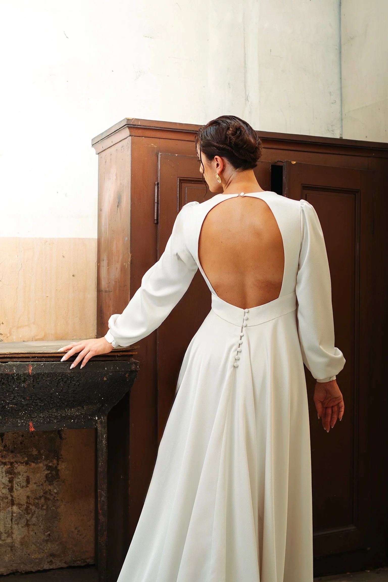 Robe de mariee sur mesure Gardénia fabriquée à Saint Symphorien d‘Ozon 