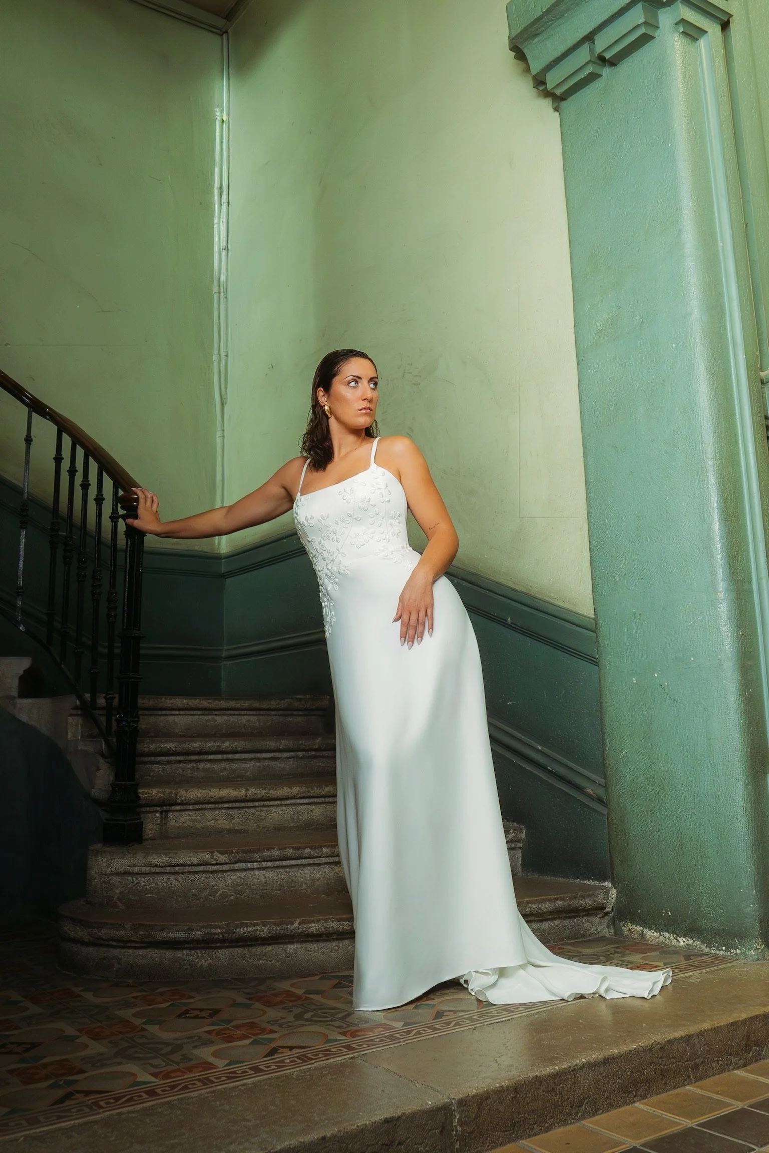 Robe de mariee sur mesure Susan fabriquée à Lyon 
