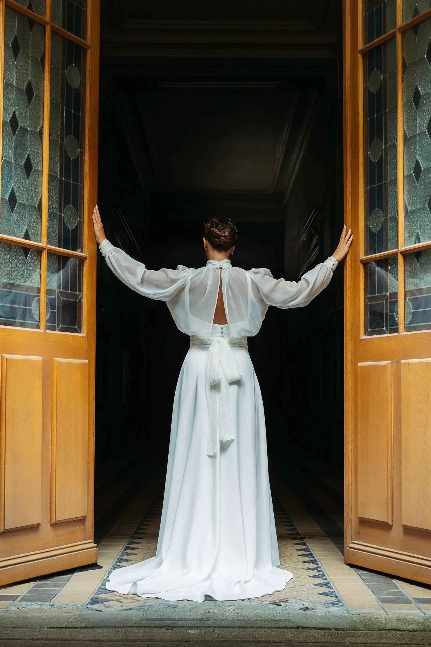 Robe de mariée azalée et Iris vienne 