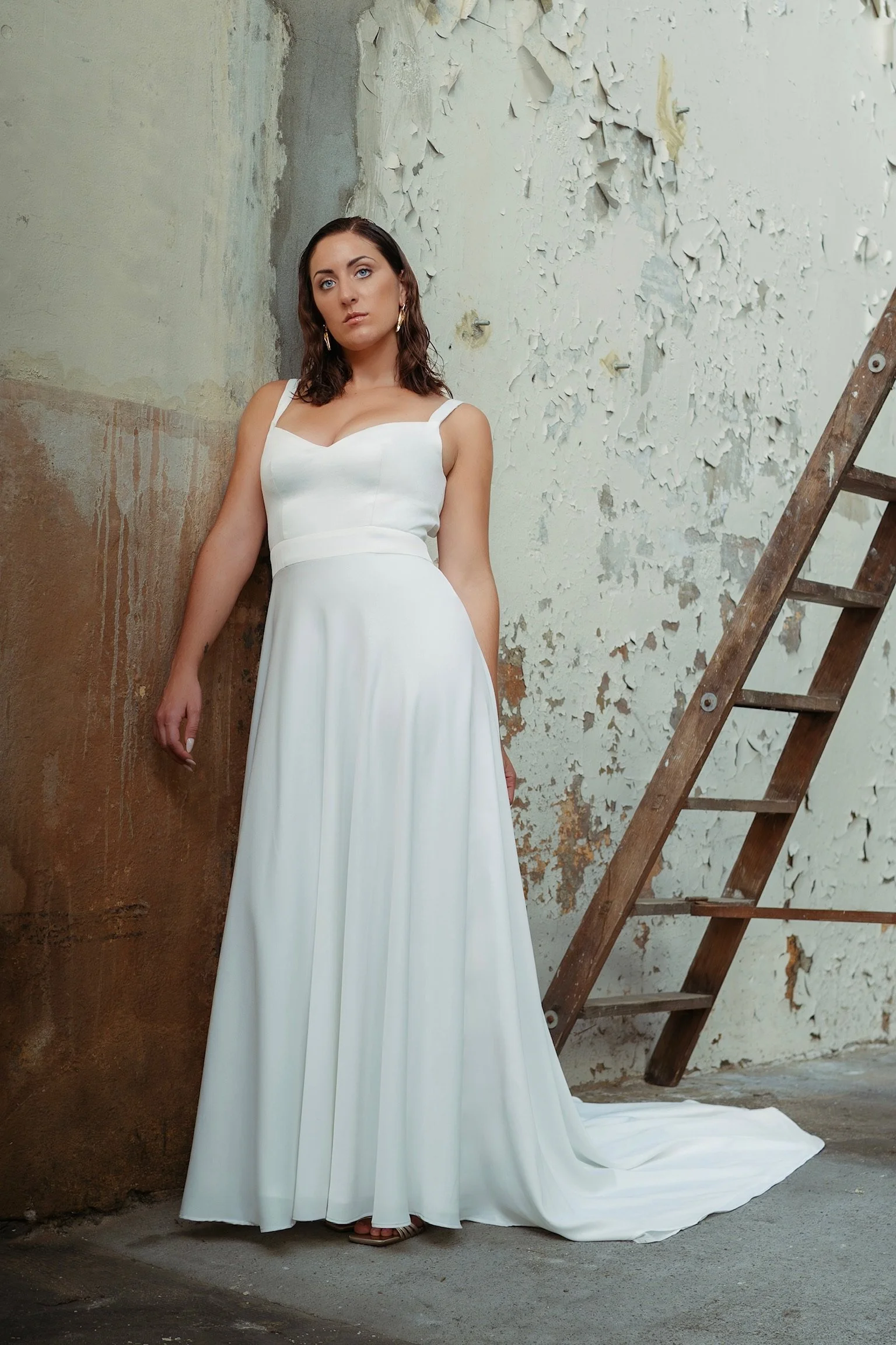 Robe de mariee sur mesure à bretelles Azalee  