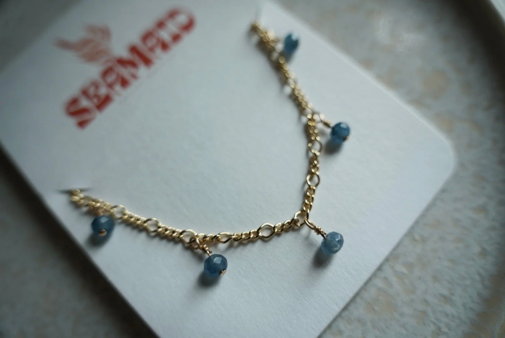 Baby Blue Charm Necklace