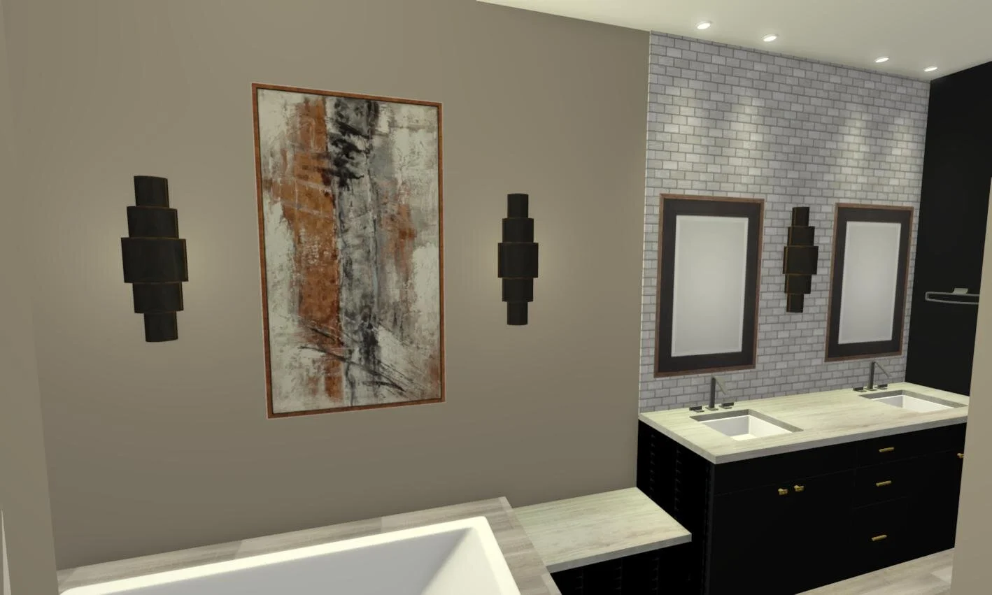 Update West Lake Hills Black and Gold Condo 