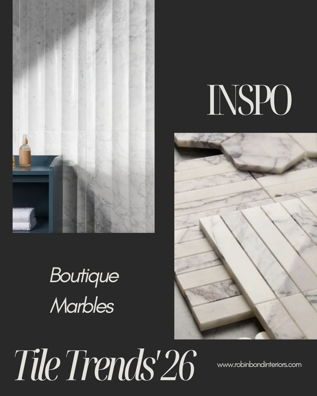 Marble continues to hold its timeless appeal as we step into 2026, with the trending fluted design making its mark on everything from furniture accents to wall d&eacute;cor. For those willing to invest at a higher level, waterjet mosaics deliver a st