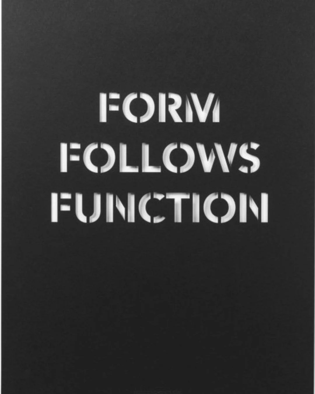 Frank Lloyd Wright may have expressed it best when he said, &ldquo;Form follows function&mdash;that idea has been misunderstood. Form and function should be one, joined in a spiritual union.&rdquo;

When I reflect on that sense of a spiritual union, 