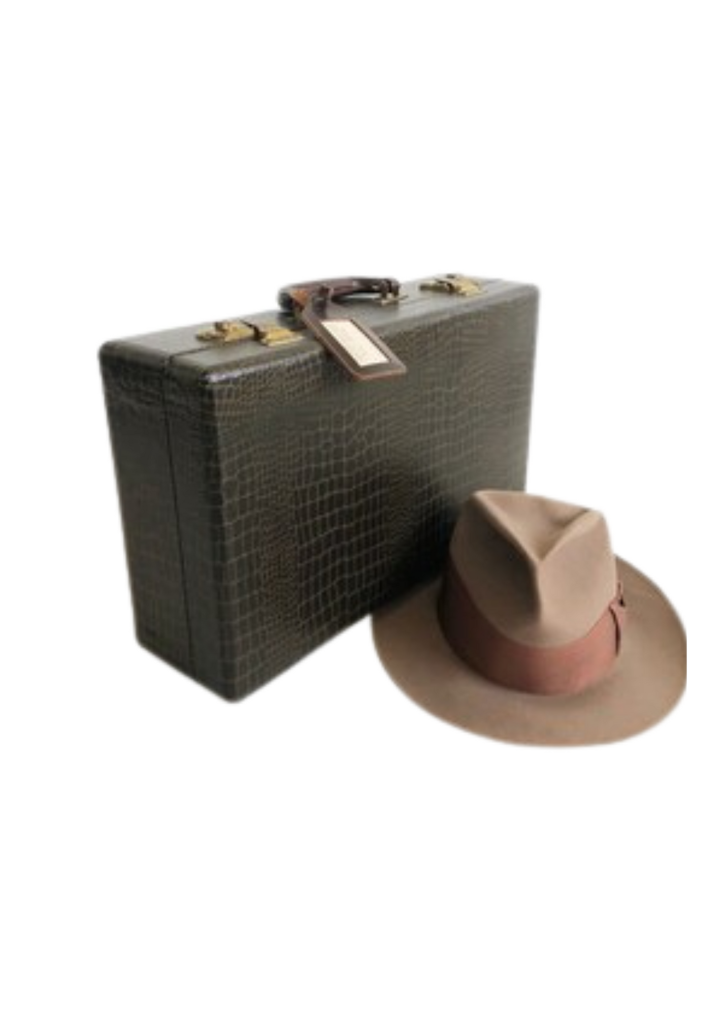 Mock Suitcase & Hat