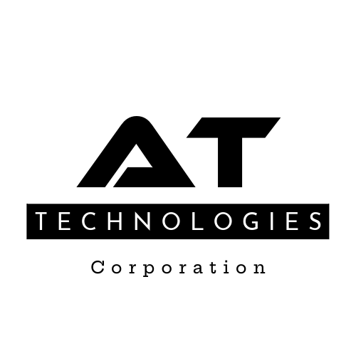 Logo of AT Technologies Corporation in black and white with stylized 'AT' and the company name below.