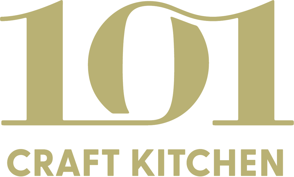 Logo with large gold number 10 above the text 'CRAFT KITCHEN' in gold letters.