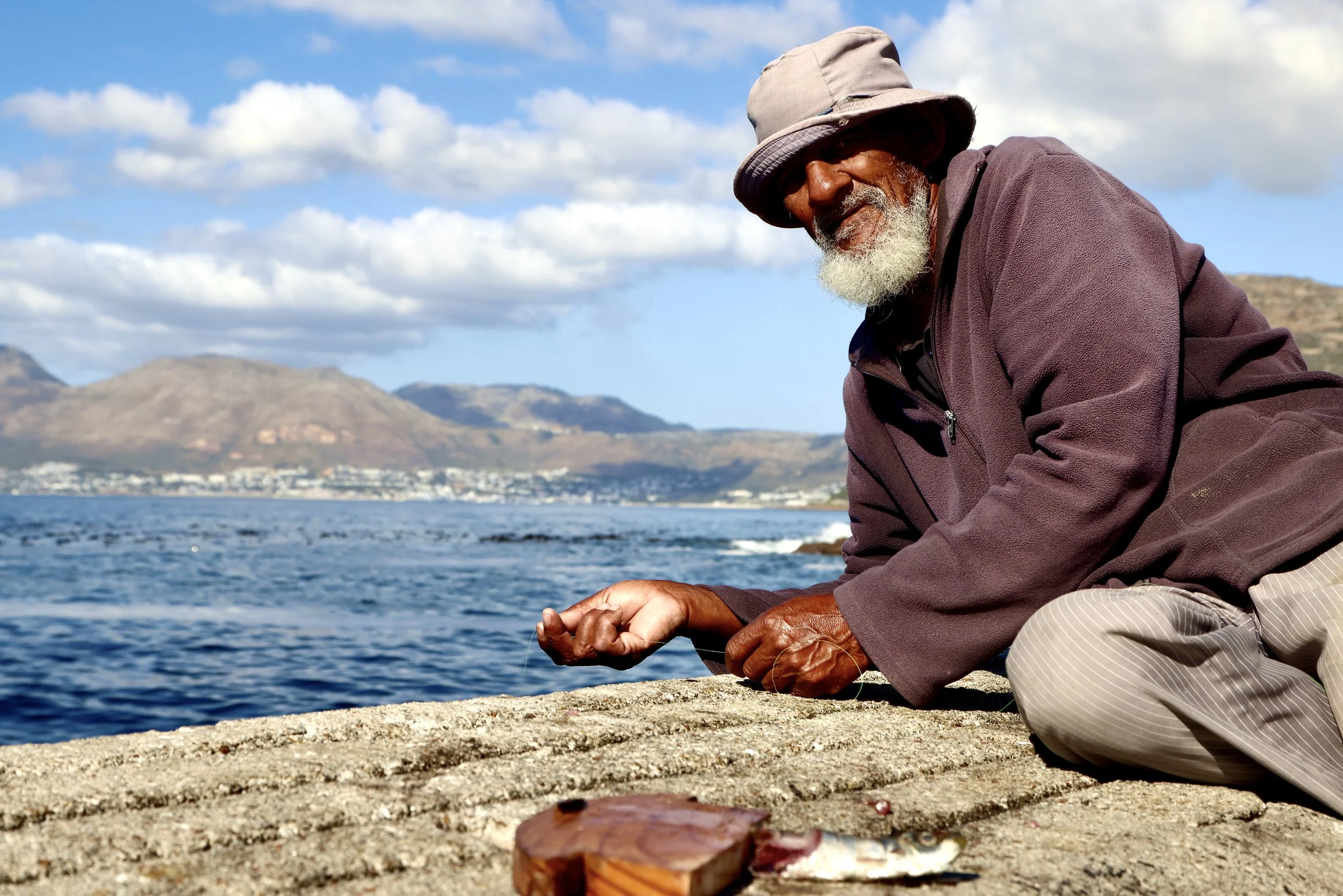 Fisherman in Kalk Bay