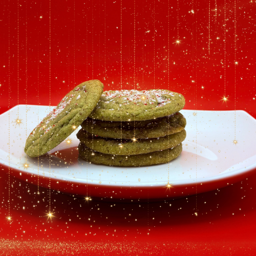 Peppermint Matcha Grinch Cookie