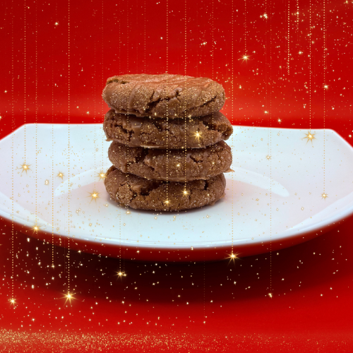 Gingerbread Latte Crinkle Cookie