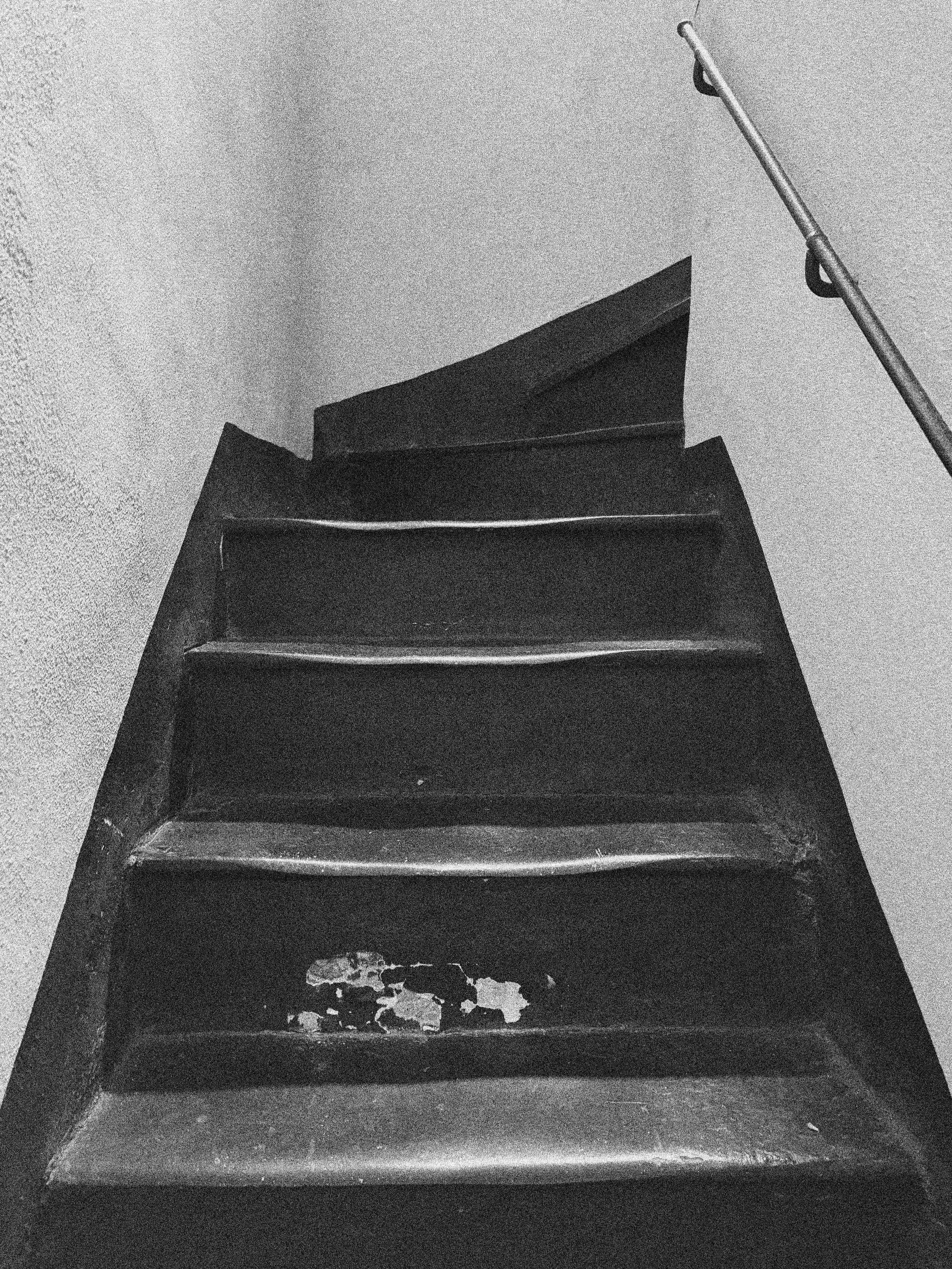 A STAIRCASE IN GENOA ,ITALY