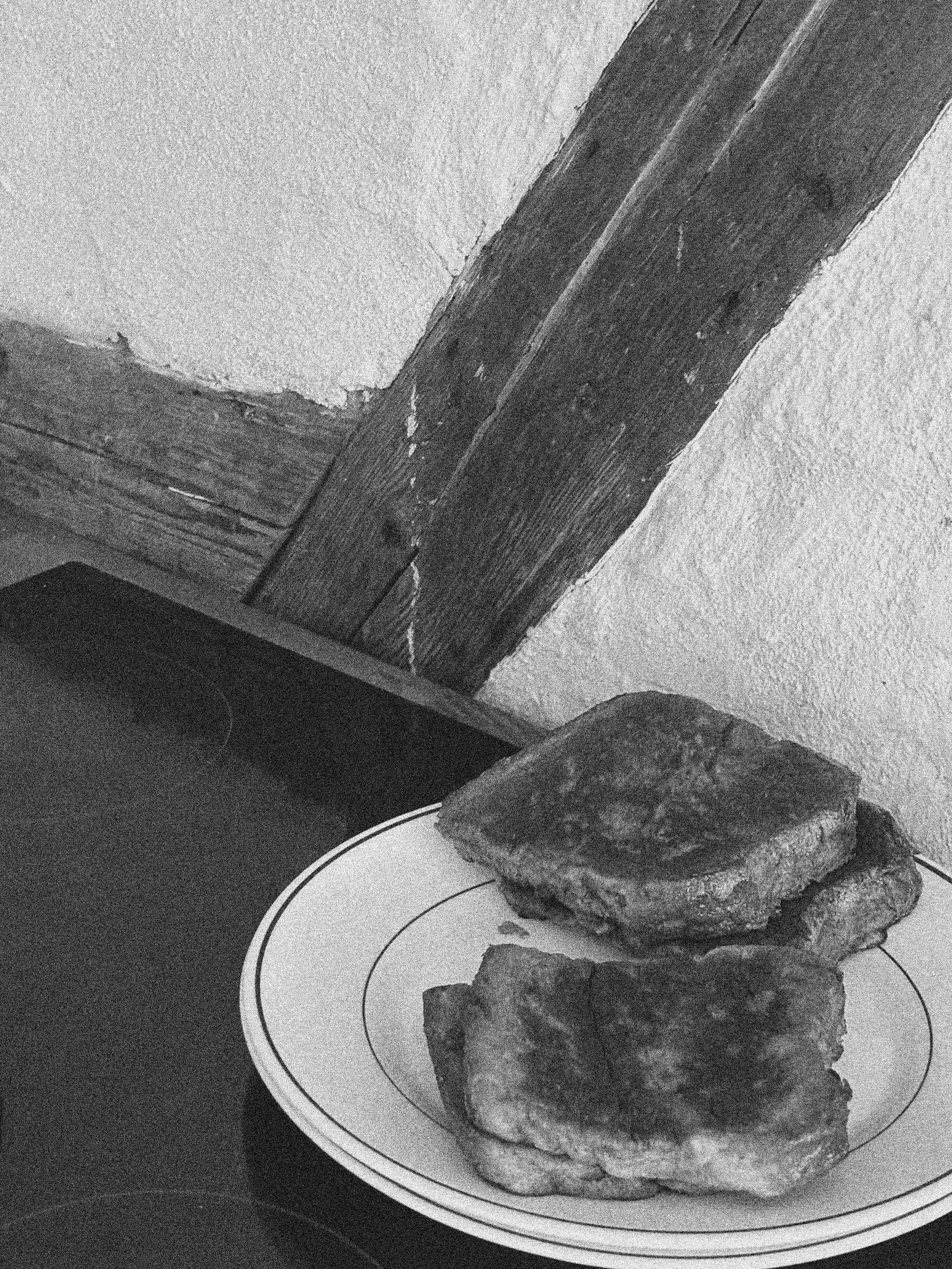 FRENCH TOAST ON A PLATE IN COPENHAGEN, DENMARK