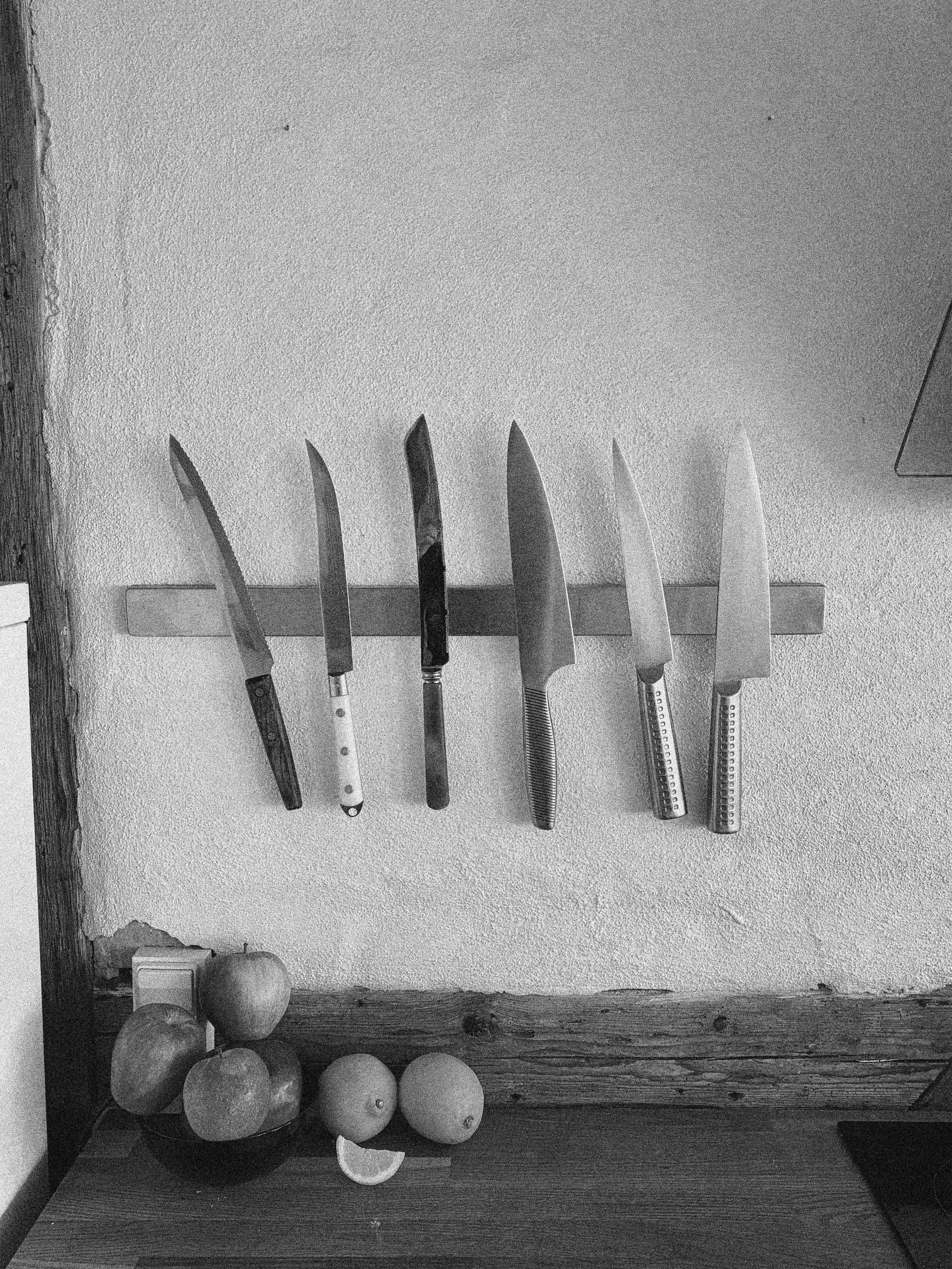 KNIVES ON THE WALL IN COPENHAGEN, DENMARK