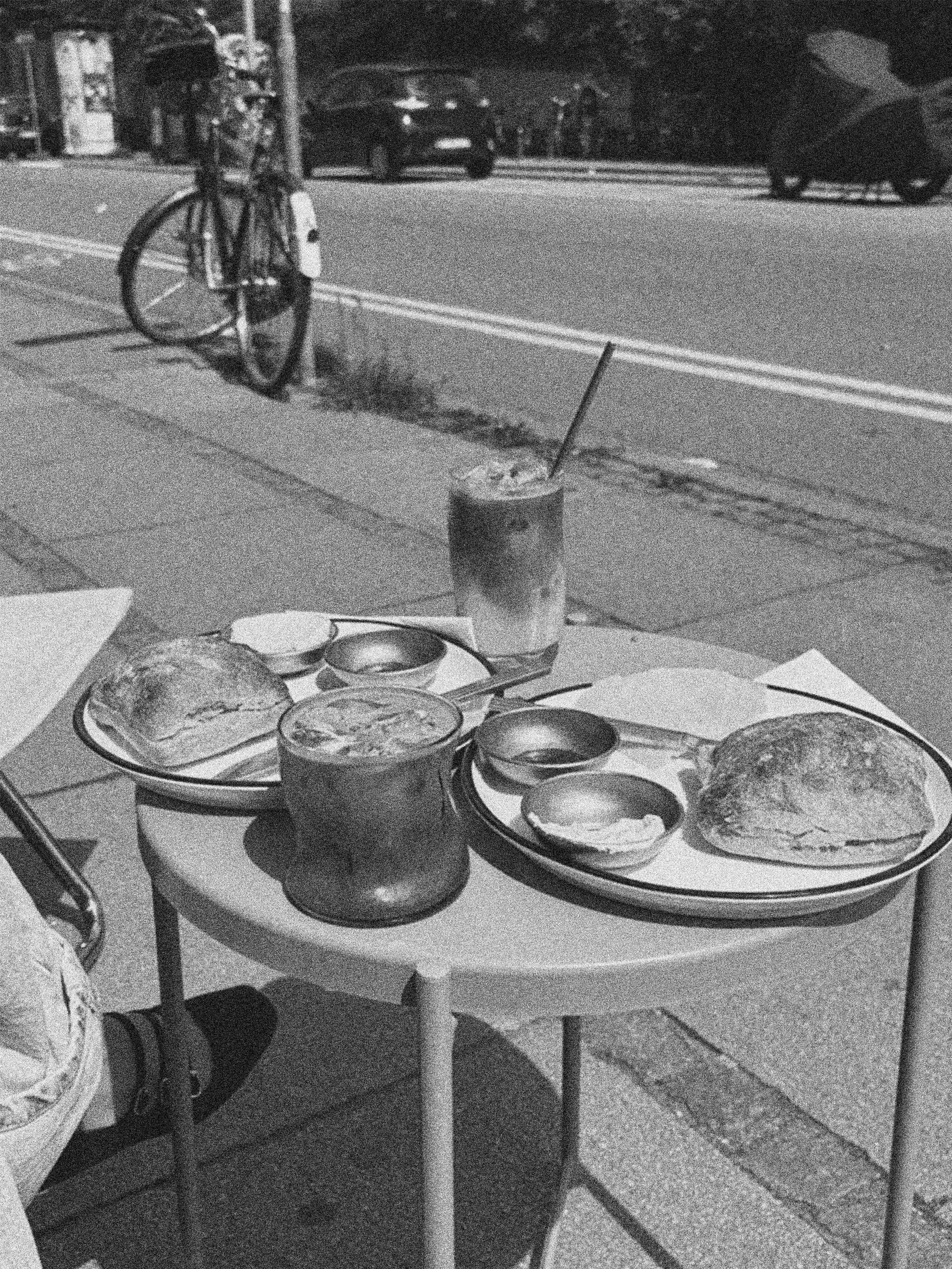 A SEEDBUN OVER COFFEE IN COPENHAGEN, DENMARK