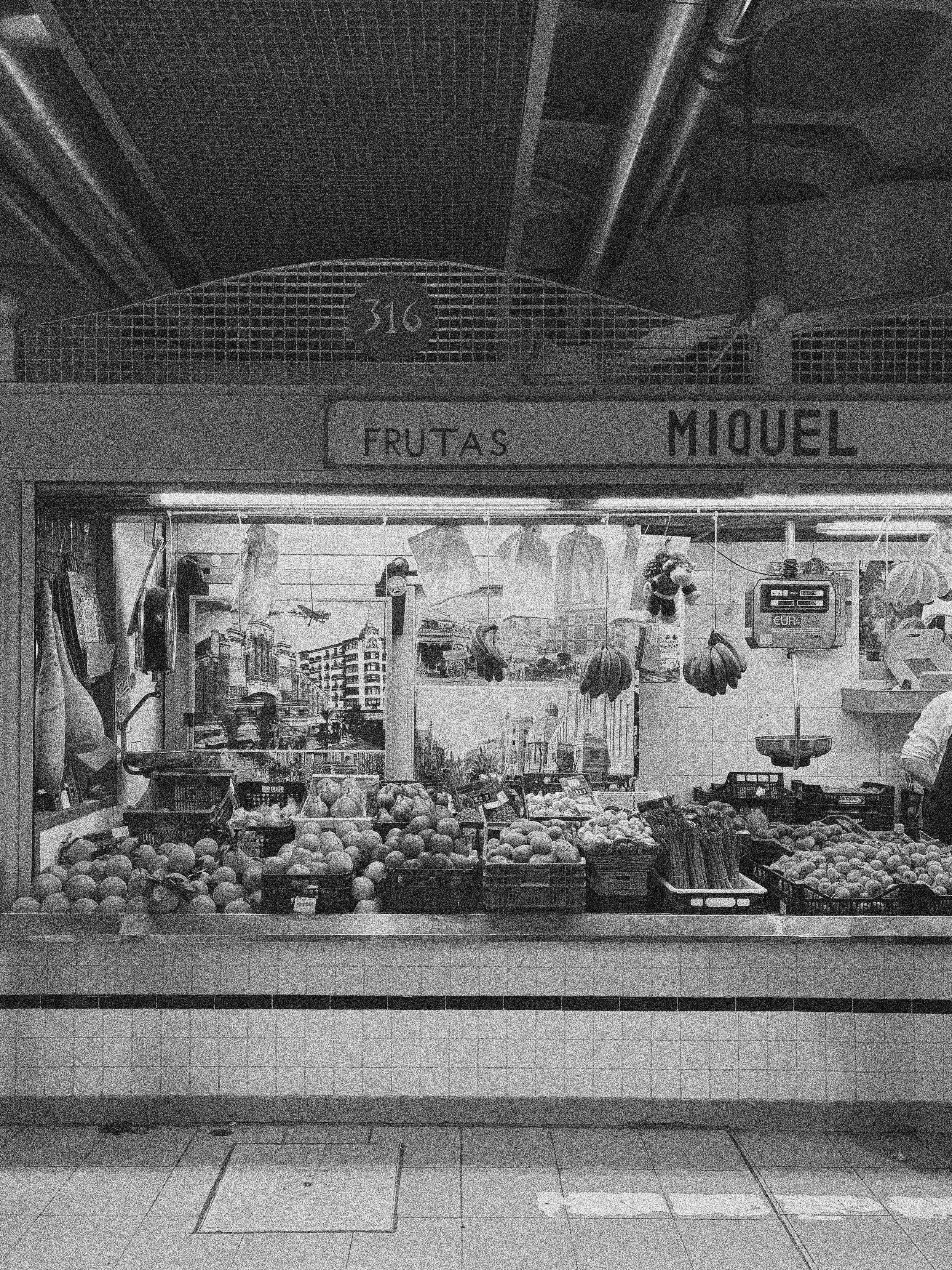 A FRUITSTAND IN ALICANTE, SPAIN