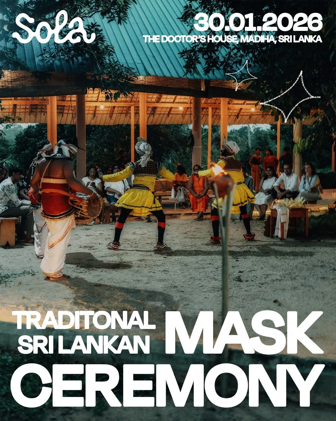 We are happy to present the opening ceremony of SOLA 2026: a traditional Sri Lankan mask ceremony organised together with @saranalanka 🦚

Sarana is an experience-based platform that creates meaningful connections to Sri Lanka&rsquo;s mystical, diver