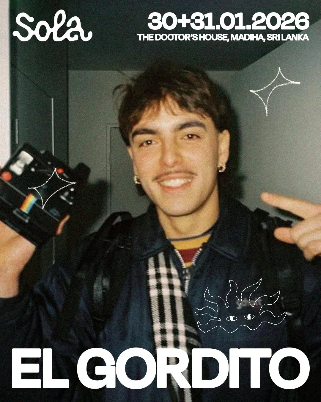 ✨ ARTIST ANNOUNCEMENT ✨
EL GORDITO (FR) &rarr; SOLA FESTIVAL 2026

SOLA Festival continues to showcase international talent, bringing artists who know how to make the dance floor move and El Gordito is no exception 🪩

Hailing from France, El Gordito