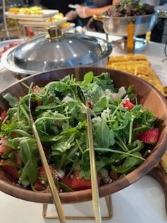 Watermelon arugula feta salad