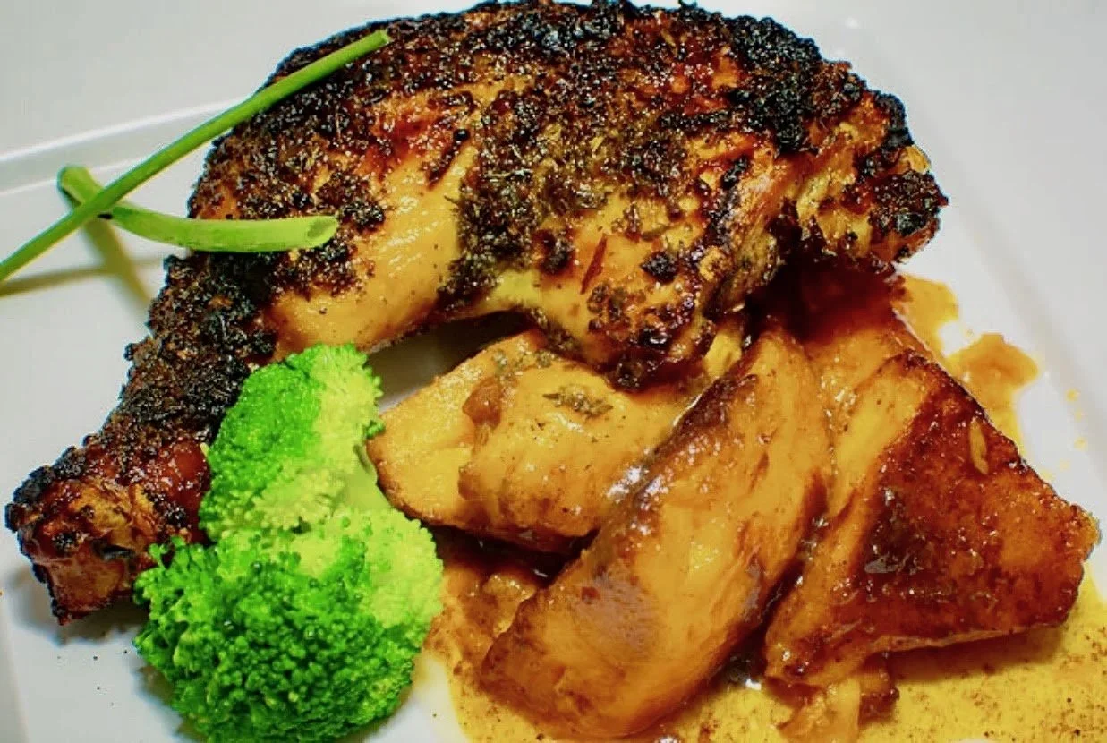 leg quarter chicken and sides