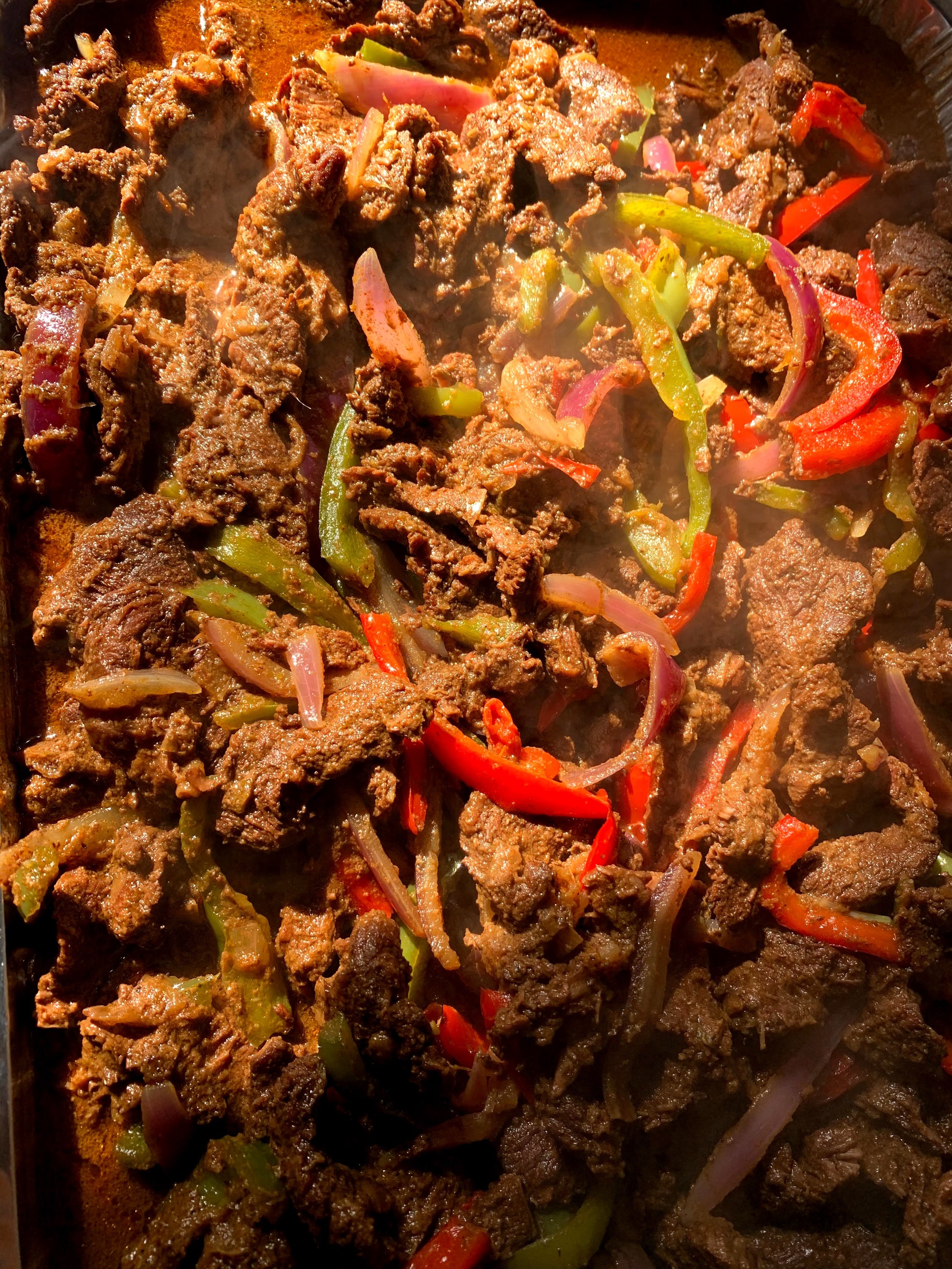 Beef and peppers