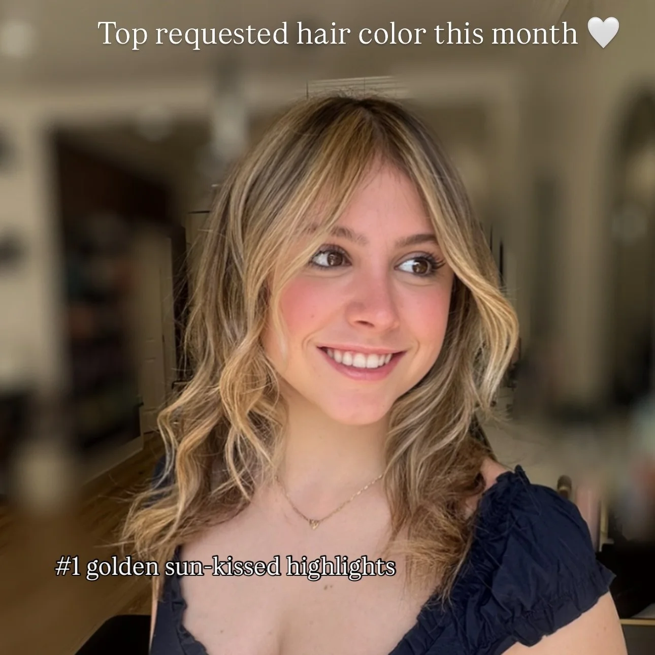 💡 These were the TOP requested hair color this month! 💡
🌸 Golden, sun-kissed blonde &ndash; Effortless warmth that makes skin glow
🌸 Caramel bronde blend &ndash; Brunette mixed in with warm dimension - blendy &amp; low maintenance 
🌸Soft blonde 