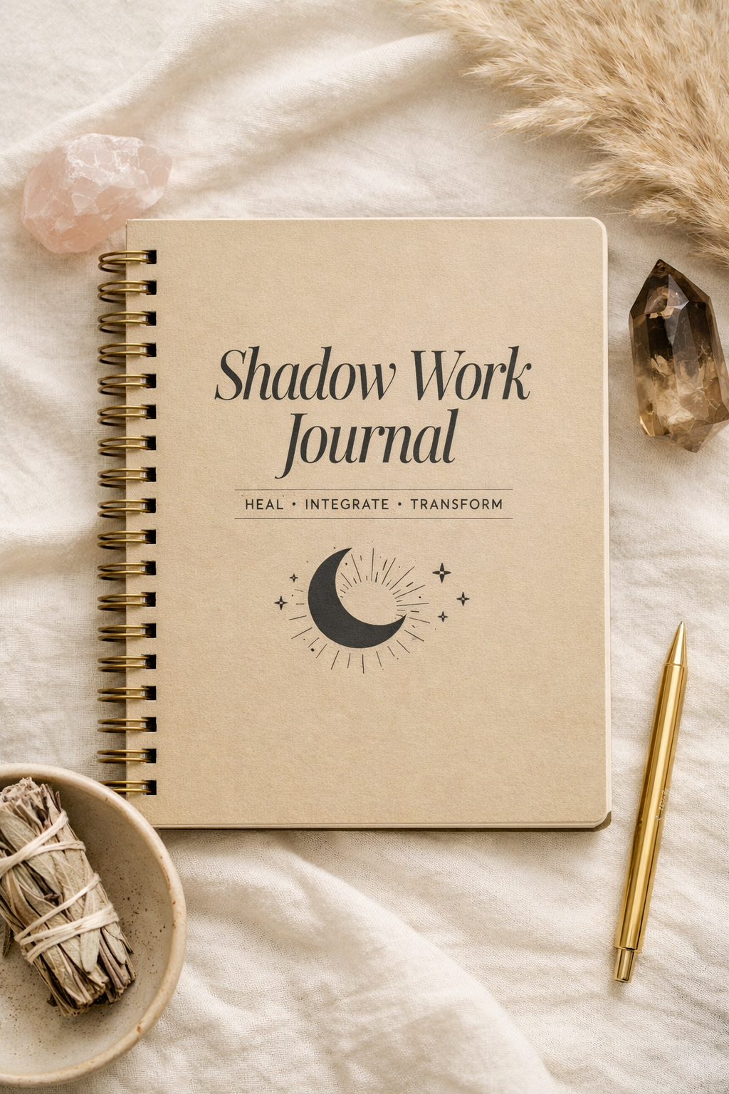 20 Shadow Work Journal Prompts - Minimalist Design