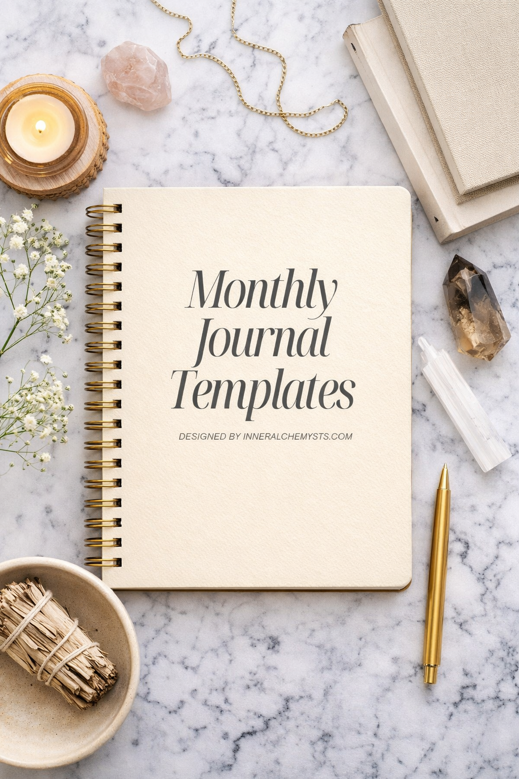 Monthly Journal Template - Minimalist Design