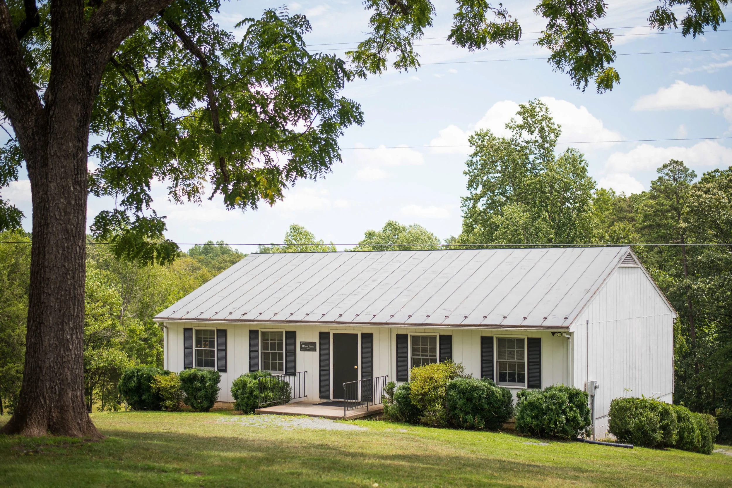 Hillside House in the summertime.