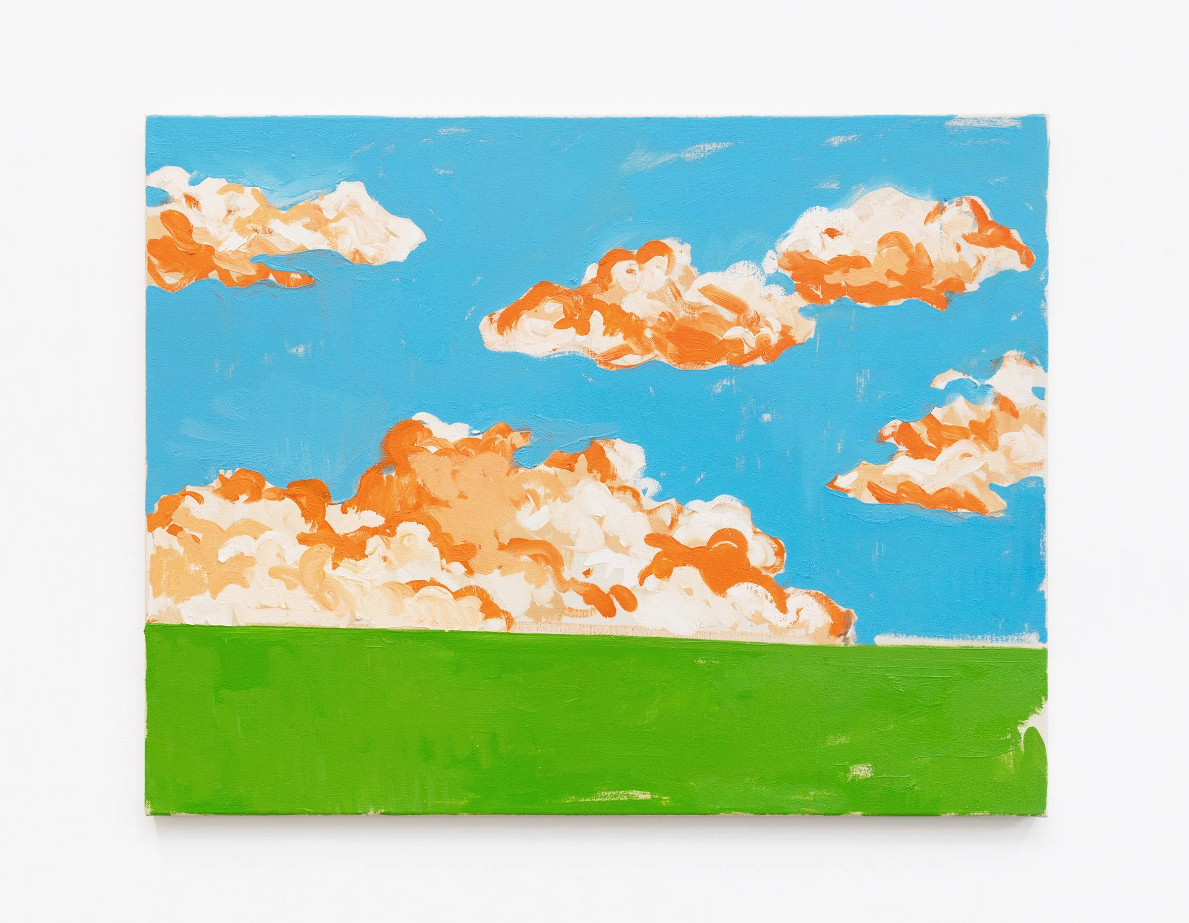 Green Grass and Orange Clouds, 2024