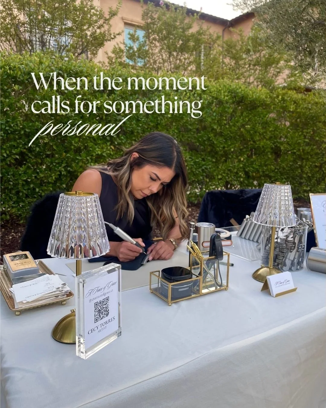 when the moment calls for something personal✨

this is the personal touch your event is most likely missing that&rsquo;ll surprise literally everyone! a small but impactful detail your guests won&rsquo;t ever expect. sure they&rsquo;ve seen their nam