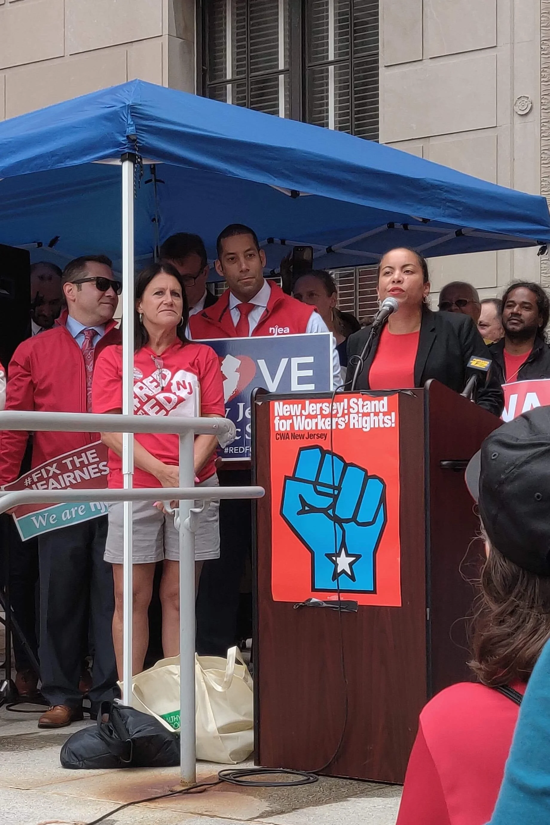 Mejia gets backing from CWA Local 1037