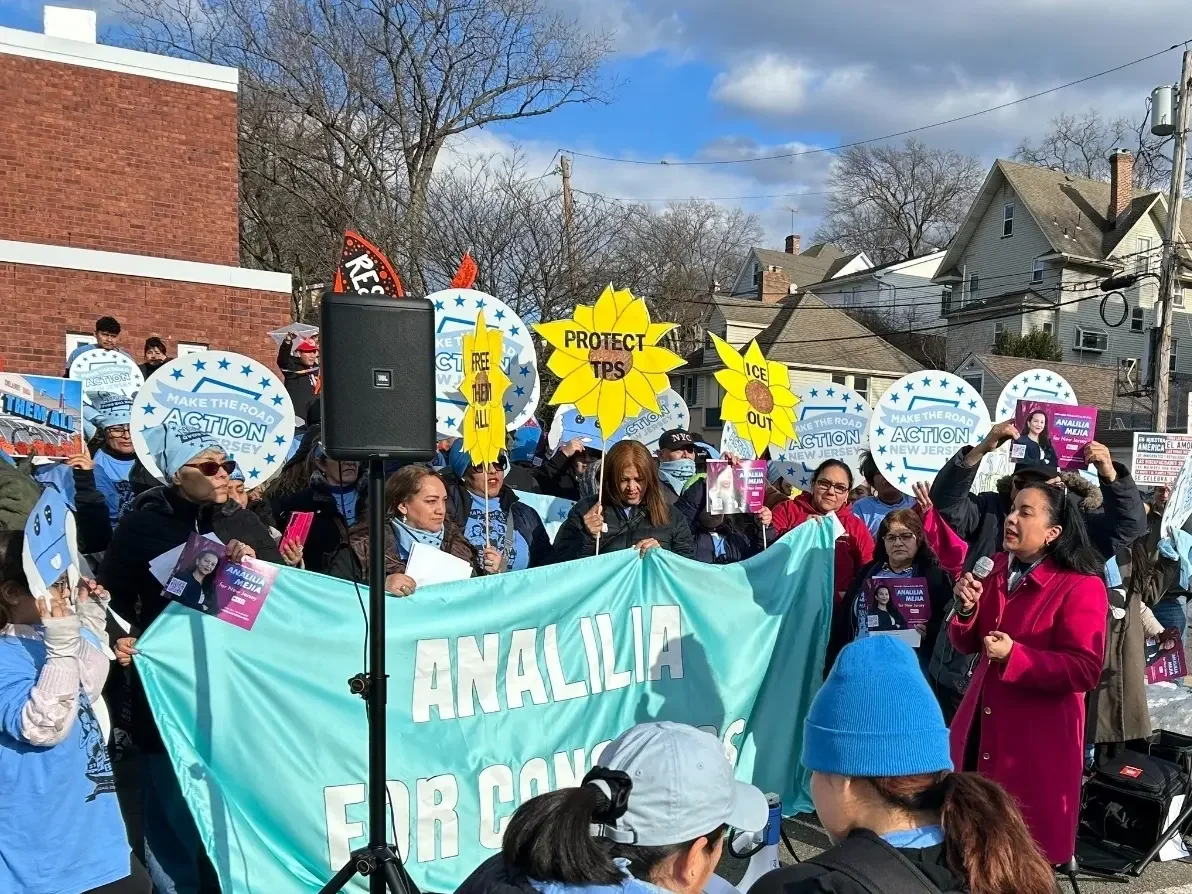 Bloomfield Barrio Walk Draws Nearly 100 with Andy Kim, Analilia Mejia, and Make the Road Action NJ to Protest ICE and Stand in Solidarity