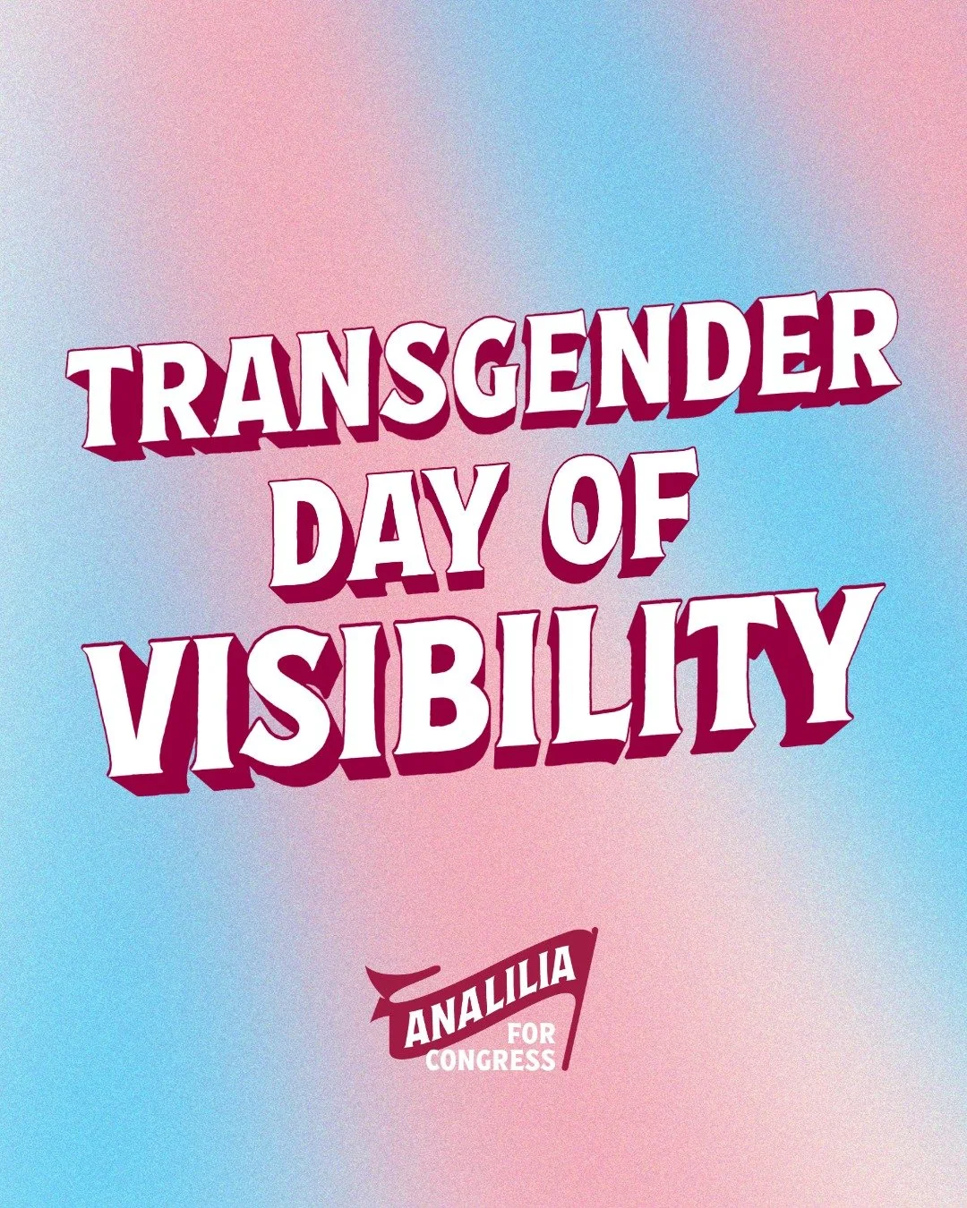 Today, we celebrate the courage and strength of trans and nonbinary people in our communities. As we witness increasing attacks through anti-trans bills, discrimination, and violence, we must stand in solidarity with trans people. Everyone deserves t