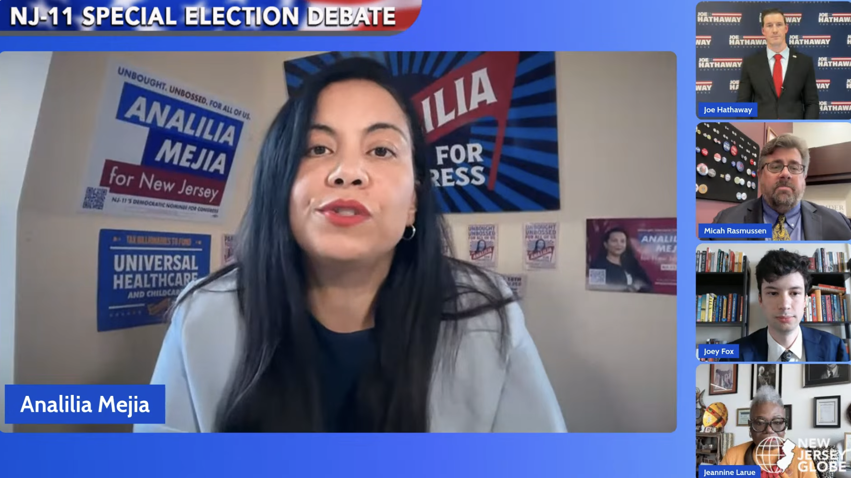 Statement from Analilia Mejia Following NJ-11 Congressional Debate