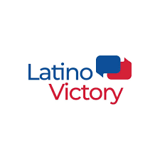 Latino Victory Logo in Blue & Red