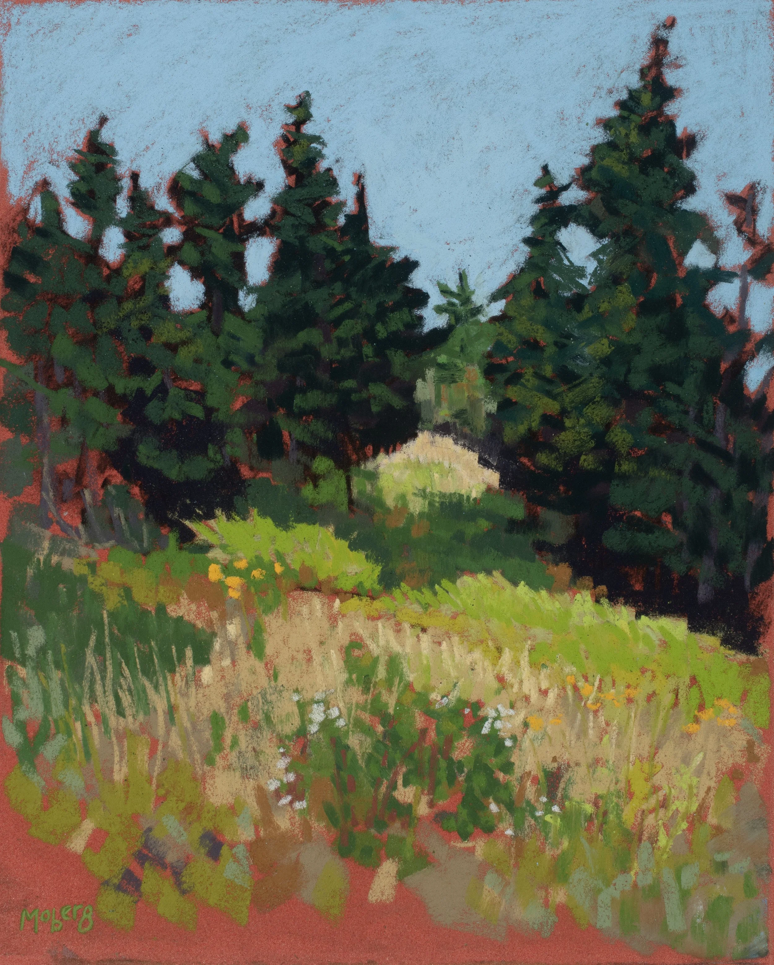 Late Summer Meadow, Pastel, 12 x 10” (SOLD)