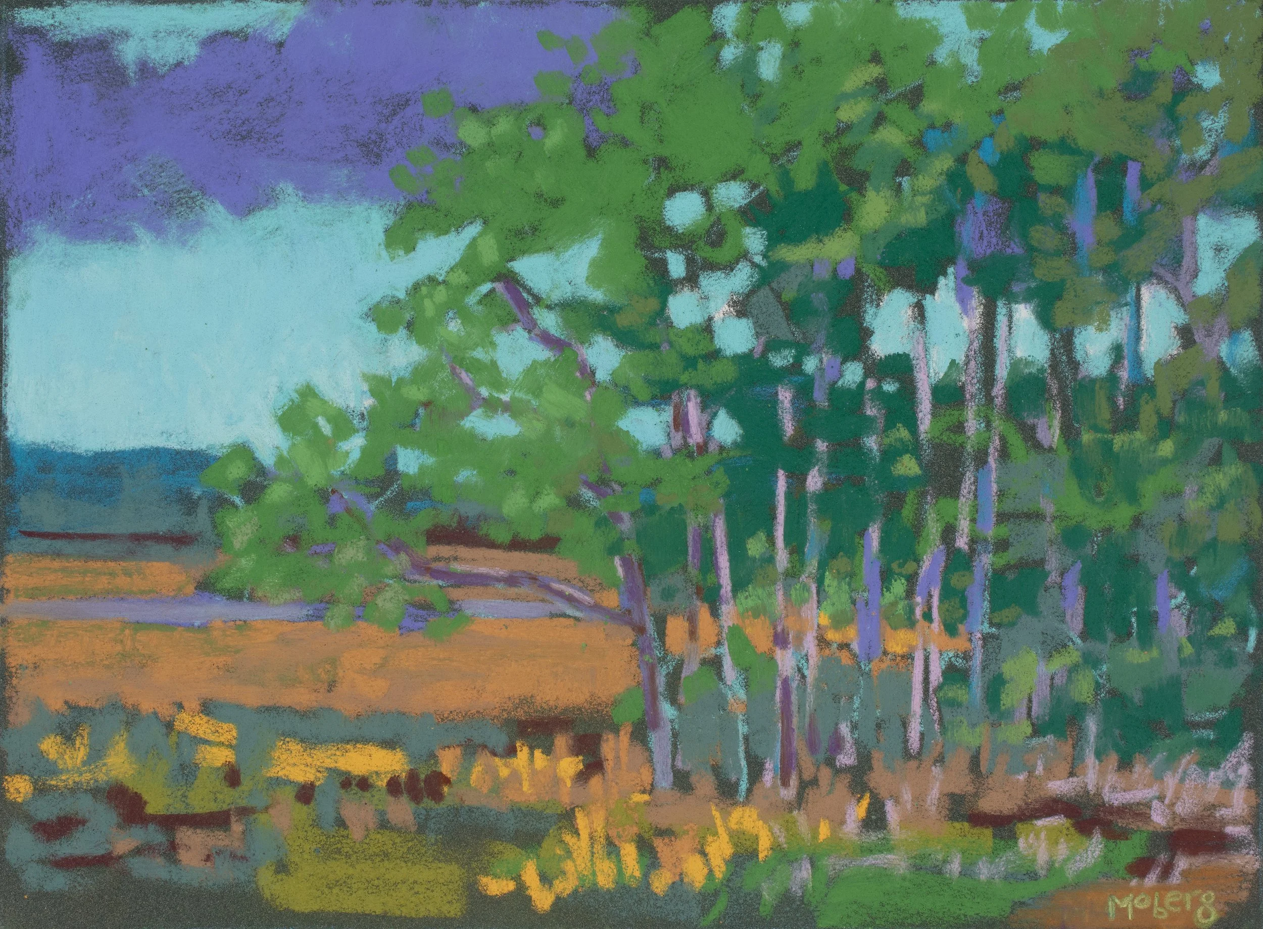 Edge of the Marsh, Pastel, 9 x 12”