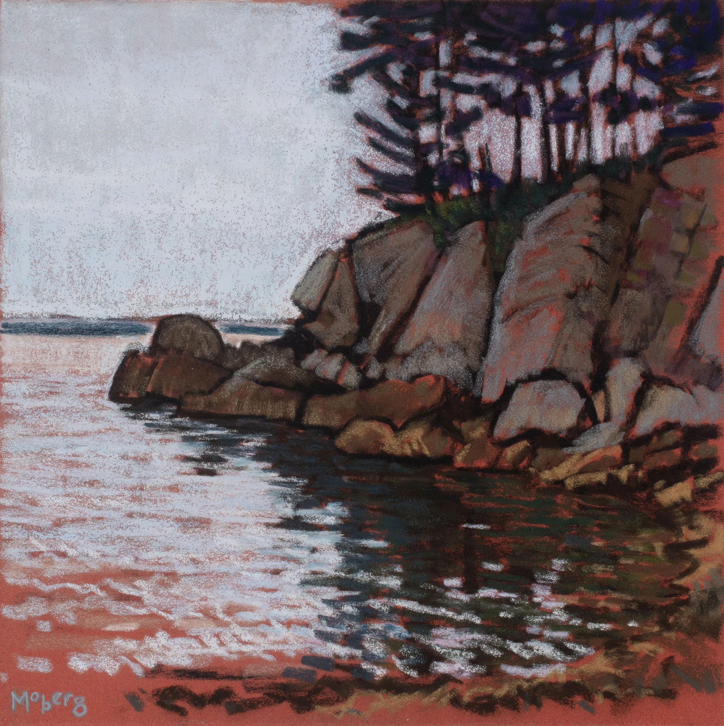  Almost Dusk, Pastel, 10.5 x 10.5”