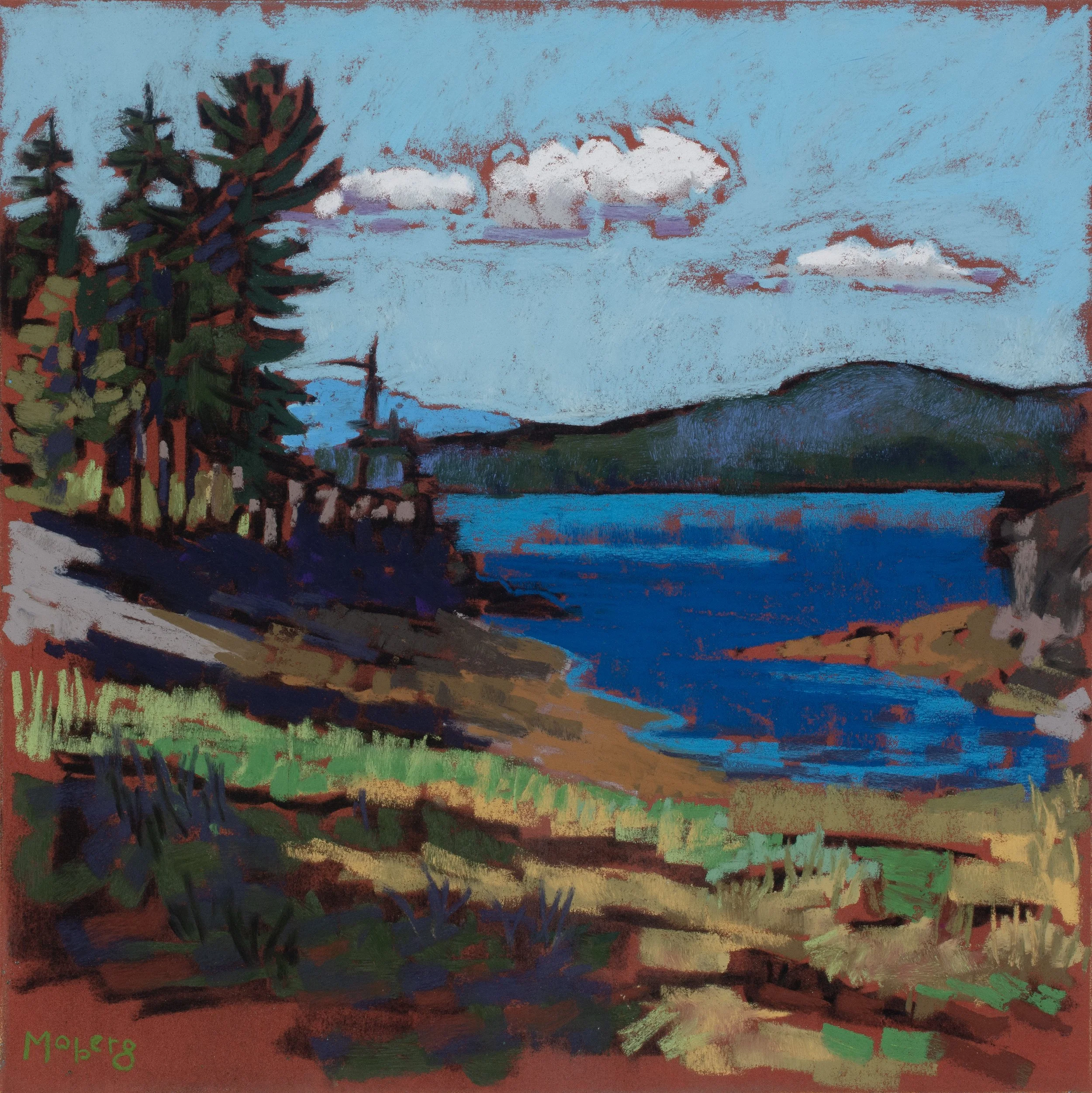 Outlook, Pastel, 9 x 9”