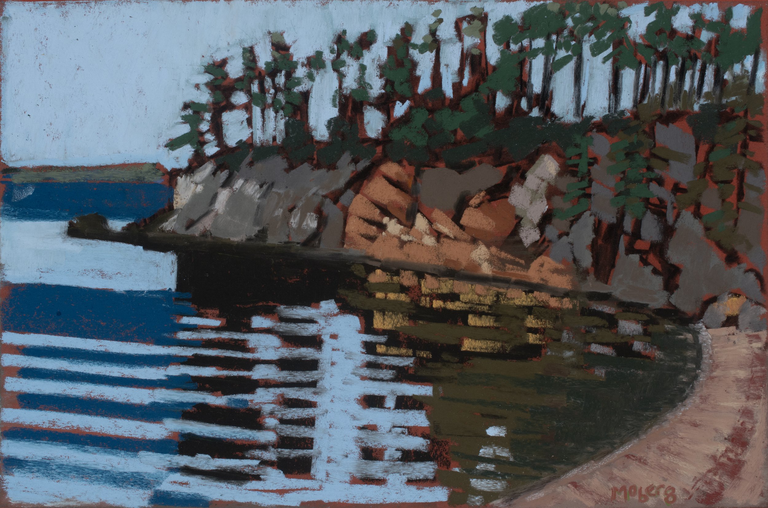 Charlotte’s Cove, Pastel, 7.5 x 9.5”