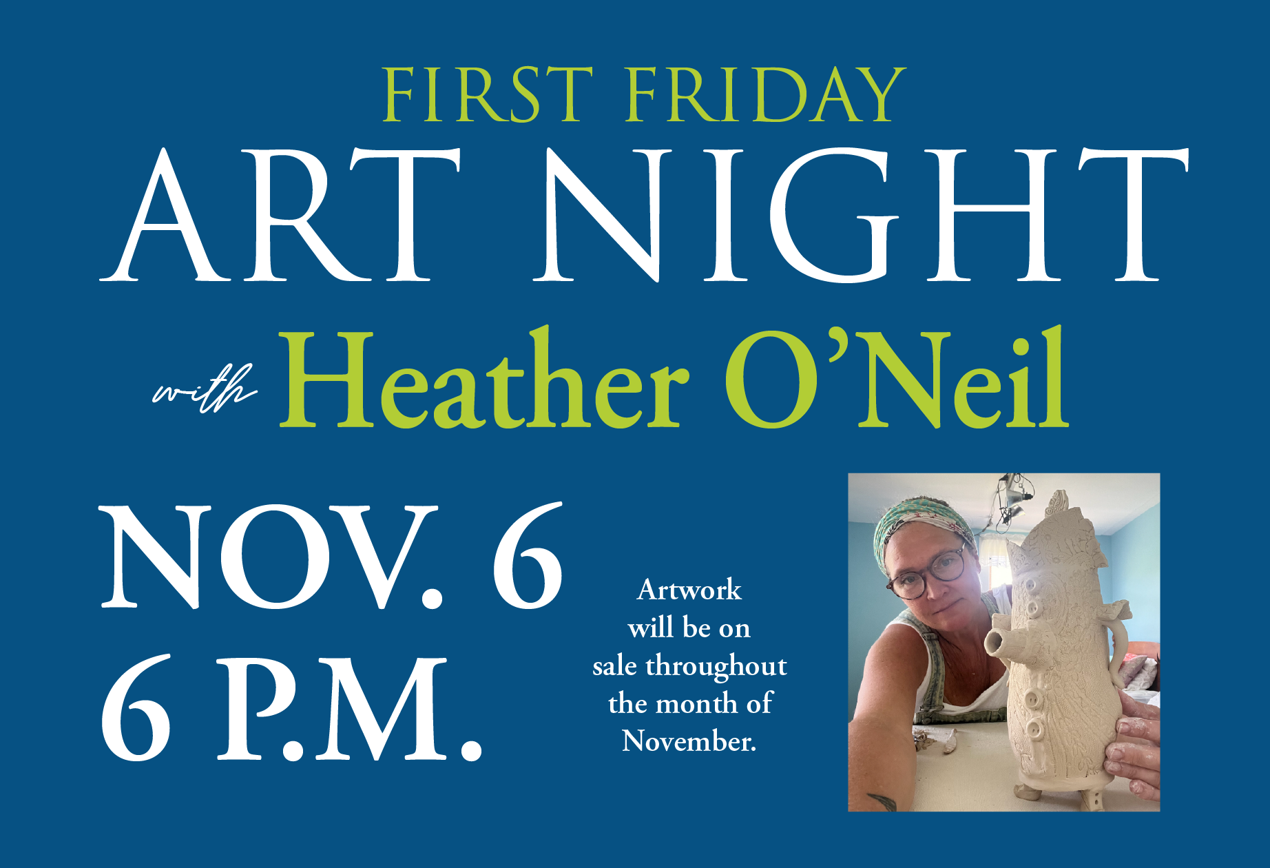 First Friday Art Night with Heather O'Neil
