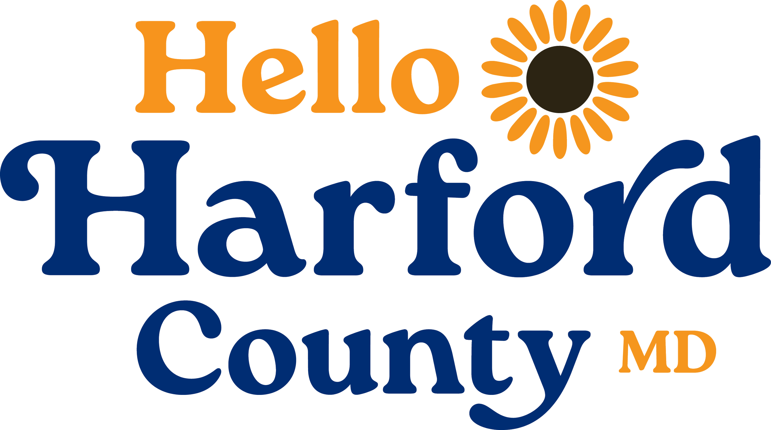 hello harford official logo as the harford county tourism agency