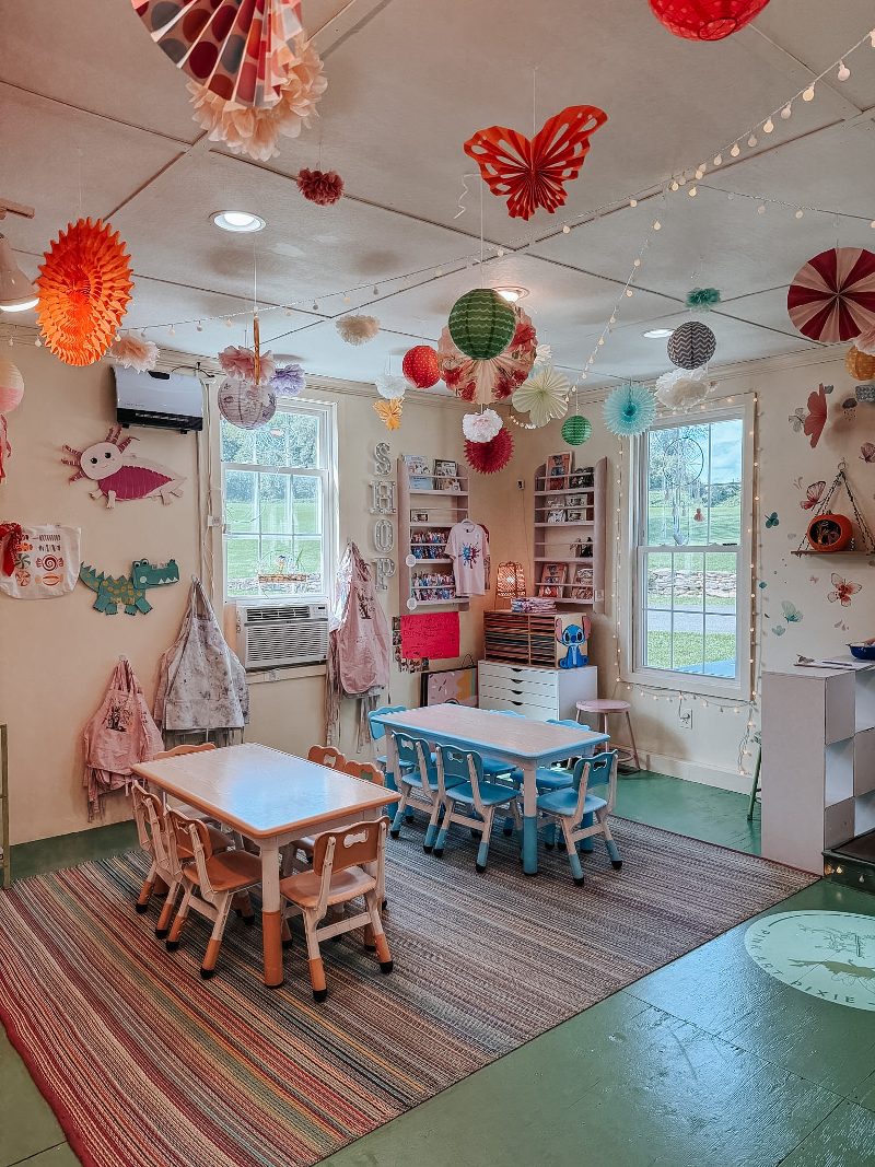 kids birthday party in harford county at pixieland art studio